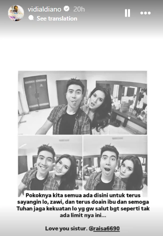 Story Vidi Aldiano (Instagram)